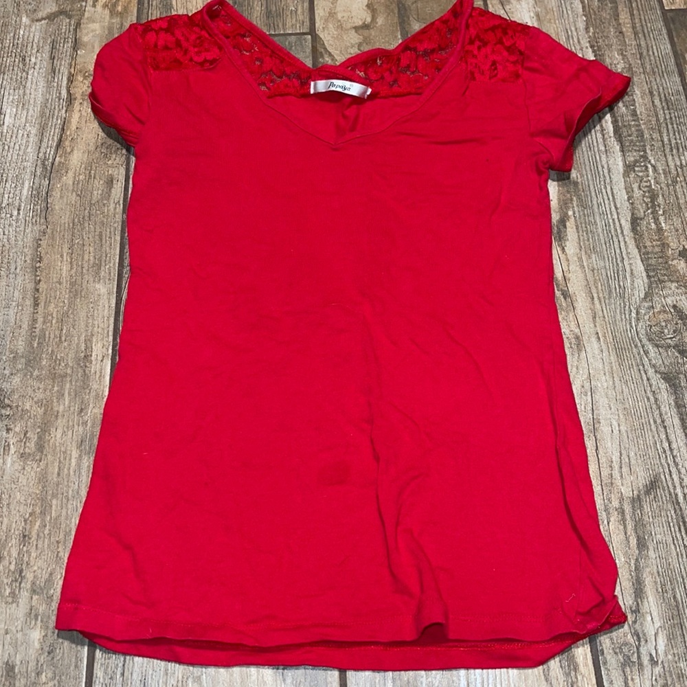 Lace v neck